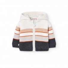 BOBOLI βρεφική ζακέτα πλεκτή 122106-1111 λευκή